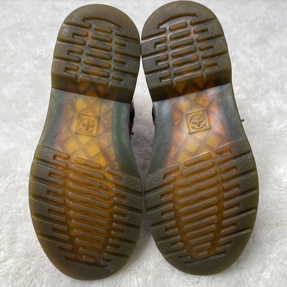 Dr. Martens Kid's #1460 Glitter Purple Patent Leather Boots Shoes Size 2 US - Picture 4 of 10